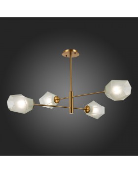 SLE205202-04 Люстра потолочная Латунь/Белый E27 4*60W TERRAMO-foto4