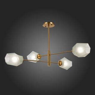 SLE205202-04 Люстра потолочная Латунь/Белый E27 4*60W TERRAMO-foto4