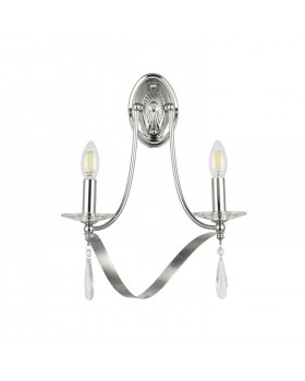 SLE120201-02 Светильник настенный Хром E14 2*40W FILATTA-foto2