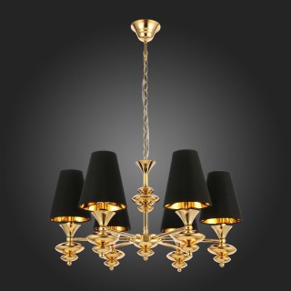 SL1137.203.06 Люстра подвесная Французское золото/Черный E14 6*40W RIONFO-foto8
