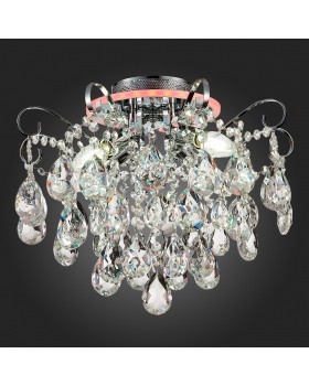 SLE160002-04 Светильник потолочный Хром/Прозрачный E14, LED 4+1*40/5(подсветка)W LITERO-foto5