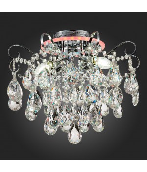 SLE160002-04 Светильник потолочный Хром/Прозрачный E14, LED 4+1*40/5(подсветка)W LITERO-foto5