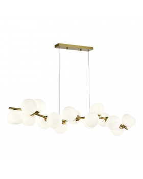 SL1519.303.16 Светильник подвесной ST-Luce Латунь/Белый G9 16*5W 4000K SWEVEN-foto4