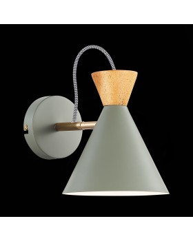 SLE125111-01 Бра Серый, Золотой/Серый, Темное дерево E14 1*40W Modica-foto3