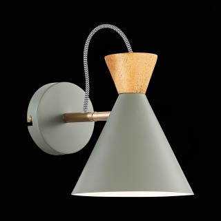 SLE125111-01 Бра Серый, Золотой/Серый, Темное дерево E14 1*40W Modica-foto3