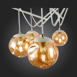 SLE110202-08 Люстра подвесная Белый/Янтарный E14 8*40W CALLETTA-foto9