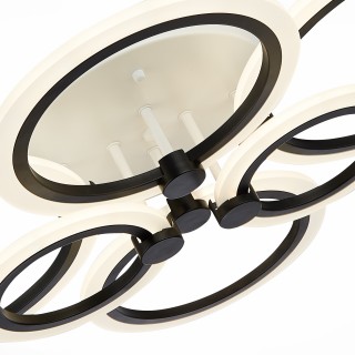 SLE500542-06 Светильник потолочный Белый, Черный/Белый LED 1*132W 3000-6000K CERINA-foto6