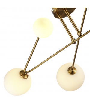 SLE2211-302-06 Люстра потолочная Латунь/Белый G9 6*5W FANTINI-foto3