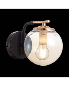 SLE106901-01 Бра Черный/Янтарный E14 1*40W LITERNO-foto3