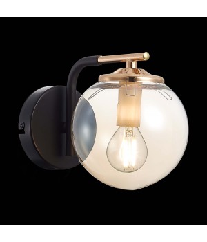 SLE106901-01 Бра Черный/Янтарный E14 1*40W LITERNO-foto3