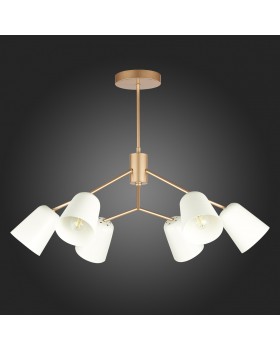 SLE155902-06 Люстра потолочная Золотистый/Белый E14 6*40W MARIO-foto8