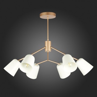 SLE155902-06 Люстра потолочная Золотистый/Белый E14 6*40W MARIO-foto8