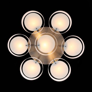 SL483.352.07 Светильник потолочный Бронза/Белый E27 7*60W FORESTA-foto6