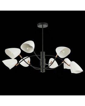 SLE103602-08 Люстра потолочная Черный, Золотой/Белый E14 8*40W SATTA-foto5