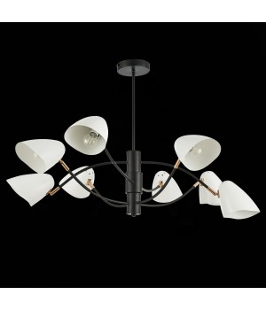 SLE103602-08 Люстра потолочная Черный, Золотой/Белый E14 8*40W SATTA-foto5