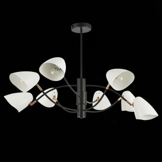 SLE103602-08 Люстра потолочная Черный, Золотой/Белый E14 8*40W SATTA-foto5