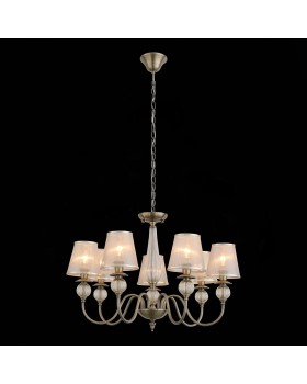 SL185.303.07 Люстра подвесная, потолочная Бронза, Прозрачный/Бежевый, Бронза E14 7*40W GRAZIA-foto9