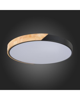 SLE200942-01 Светильник потолочный Черный, Светлое дерево/Белый LED 1*45W 3000K/4000K/6000K FESTA-foto12
