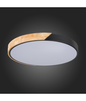 SLE200942-01 Светильник потолочный Черный, Светлое дерево/Белый LED 1*45W 3000K/4000K/6000K FESTA-foto12