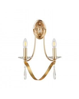 SLE120211-02 Светильник настенный Французское золото E14 2*40W FILATTA-foto2