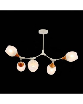 SLE113502-05 Люстра потолочная Белый, Светлое дерево/Белый E27 5*60W CIOTOLLA-foto4