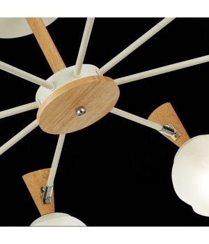 SLE220702-08 Люстра потолочная Белый, Светлое дерево/Белый E14 8*40W CATANIA-foto6