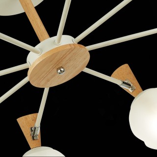 SLE220702-08 Люстра потолочная Белый, Светлое дерево/Белый E14 8*40W CATANIA-foto6