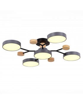 SLE6006-702-05 Светильник потолочный Серый/Серый LED 5*12W 3000K/4500K/6000K FAEMA-foto3