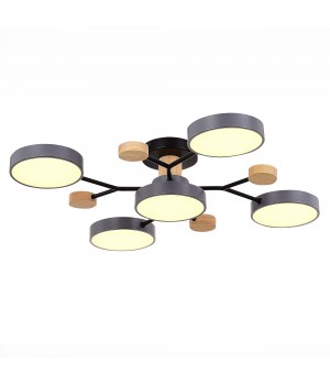 SLE6006-702-05 Светильник потолочный Серый/Серый LED 5*12W 3000K/4500K/6000K FAEMA-foto3