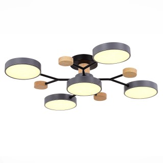 SLE6006-702-05 Светильник потолочный Серый/Серый LED 5*12W 3000K/4500K/6000K FAEMA-foto3