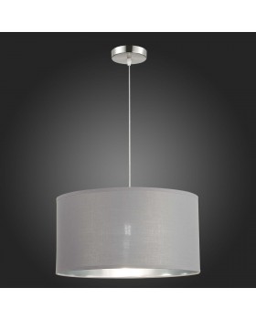 SLE300513-01 Светильник подвесной Никель/Серый, Серебристый E27 1*40W BRESCIA-foto6