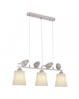 SLE1155-503-03 Светильник подвесной Белый/Серый E27 3*40W LAVINIA-foto3