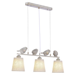 SLE1155-503-03 Светильник подвесной Белый/Серый E27 3*40W LAVINIA-foto3