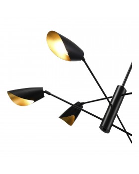 SLE1254-403-06 Светильник подвесной Черный/Черный E14 6*60W ALTON-foto3