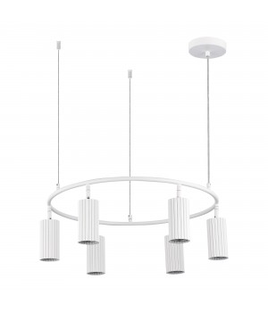 SL1213.503.06 Светильник подвесной ST-Luce Белый/Белый GU10 6*5W 4000K KENDO-foto2