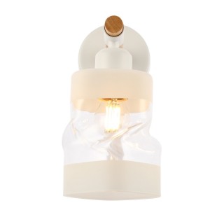 SLE114501-01 Светильник настенный Белый, Светлое дерево/Белый, Прозрачный E27 1*60W ABIRITTO-foto10