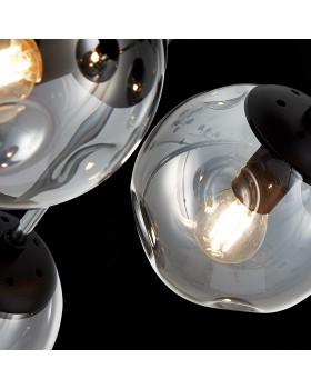 SLE106002-08 Люстра потолочная Хром, Черный/Дымчатый E14 8*40W MAREA-foto6