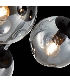 SLE106002-08 Люстра потолочная Хром, Черный/Дымчатый E14 8*40W MAREA-foto6