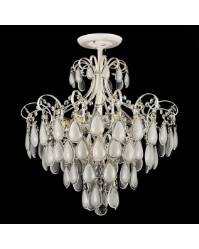 SLE160302-06 Светильник потолочный Золотистый/Белый матовый E14 6*60W MAGONZA-foto8