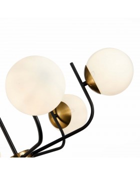 SLE1098-402-06 Люстра потолочная Черный, Латунь/Белый E27 6*60W CIANE-foto3