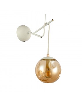 SLE110201-01 Светильник настенный Белый/Янтарный E14 1*40W CALLETTA-foto2