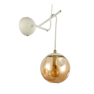 SLE110201-01 Светильник настенный Белый/Янтарный E14 1*40W CALLETTA-foto2