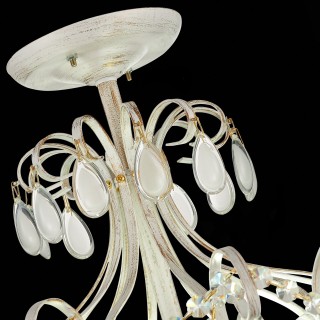 SLE160302-06 Светильник потолочный Золотистый/Белый матовый E14 6*60W MAGONZA-foto10