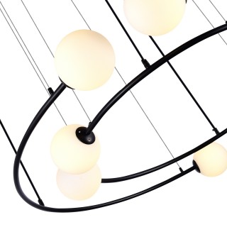 SL1186.403.08 Светильник подвесной ST-Luce Черный/Молочный G9 8*5W ARKOS-foto6