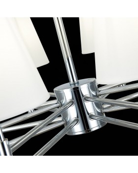 SLE105453-08 Светильник подвесной Хром/Белый E14 8*40W LAGORO-foto6