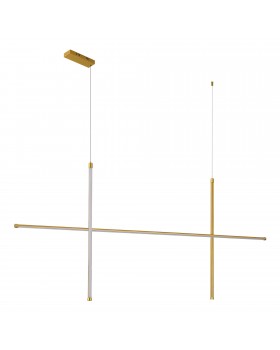 SL6207.203.50 Светильник подвесной ST-Luce Матовое золото LED 1*50W 3000K RETICO-foto2