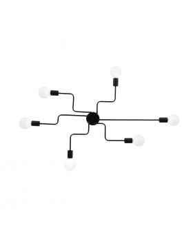 SL419.442.06 Люстра потолочная Черный E27 6*60W ANO-foto16