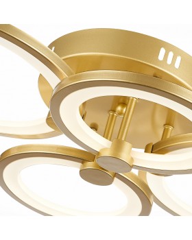 SLE200322-04 Светильник потолочный Золотистый/Белый LED 1*100W 3000-6000K LETO-foto6