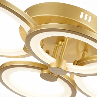 SLE200322-04 Светильник потолочный Золотистый/Белый LED 1*100W 3000-6000K LETO-foto6