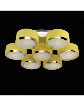 SL483.092.07 Люстра потолочная Хром/Желтый E27 7*60W FORESTA-foto2
